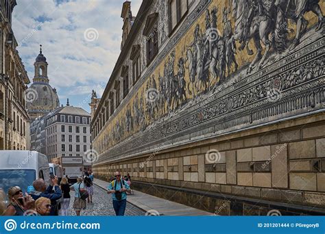 Dresden Meissen Mosaic Editorial Stock Image Image Of Tourists 201201444