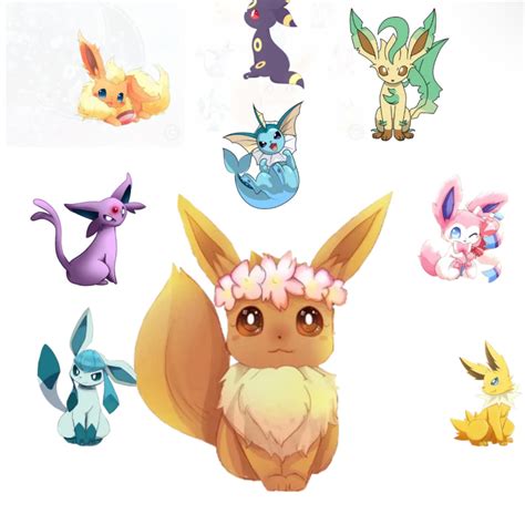 Eevee Evolutions by PakouThoj11 on DeviantArt