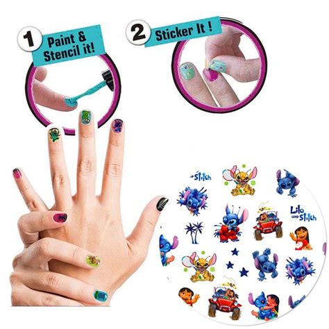 Cute 3D Self-Adhesive Nail Art Stickers - 6 Sheets Cartoon Designer ...