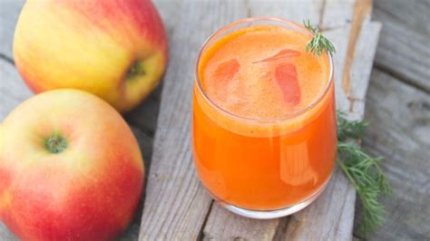 Jugo De Zanahoria Y Manzana Una Bebida Ideal Para Reducir El Abdomen