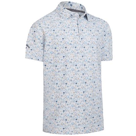 Callaway Mens Golf Novelty Print Polo Shirt Golfonline