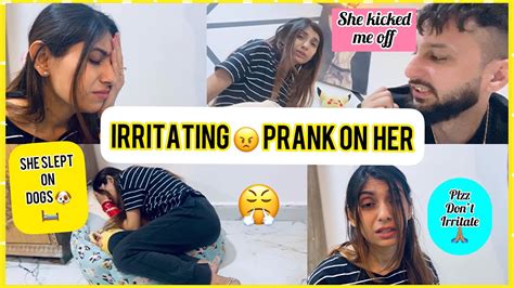 Irritating Prank On Her She Got Angry 😡 Prankonwife Prank Prankvideo Youtube