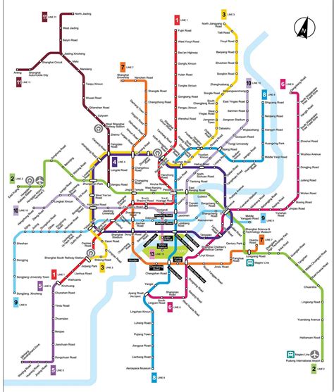 Metro Map Shanghai - Maps of Shanghai