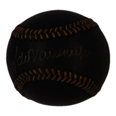 Fernando Valenzuela Signed Oml Black Leather Baseball Psa Pristine