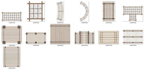 D Outdoor Top View Pergola Plans Png Psd Pdf Layers Texture Cgtrader