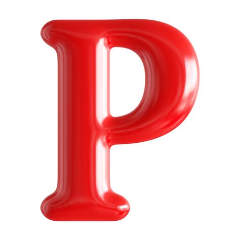 3d Font Letter P Uppercase 46644923 Png