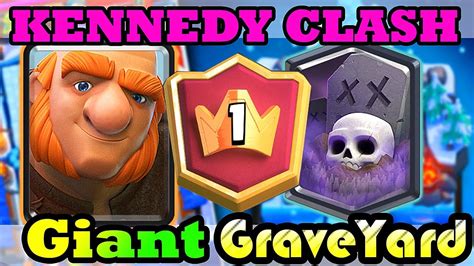 Giant Graveyard Deck Is Op At All Arena Top 10 Ladder Push Clash Royale Youtube