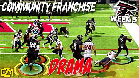 Wir Wurden Aus Der Liga Gekickt Madden 24 Community Franchise Week 5 Falcons Vs Texans Youtube