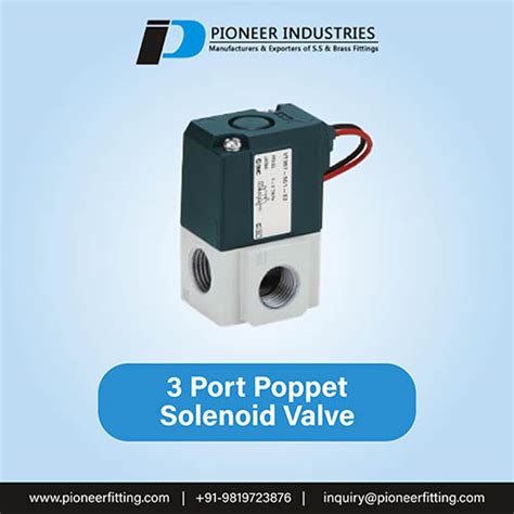 Port Poppet Solenoid Valve Manufacturer Supplier And Exporter In India