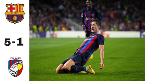 Fc Barcelona Vs Victoria Plzen Extended Highlights All Goals