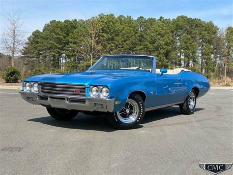 1971 Buick Gs 455 Ram Air Convertible Factory Ac Stratomist Blue Restored For Sale Buick Gran