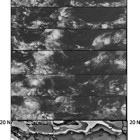 Top Seven Panels Infrared Satellite Hovm Ller Diagram For Sep