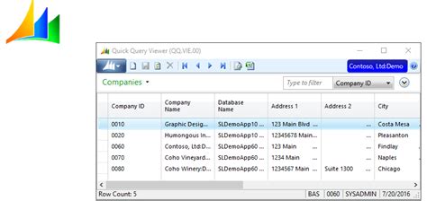 Quick Query API For Dynamics SL Microsoft Dynamics SL Solomon NET