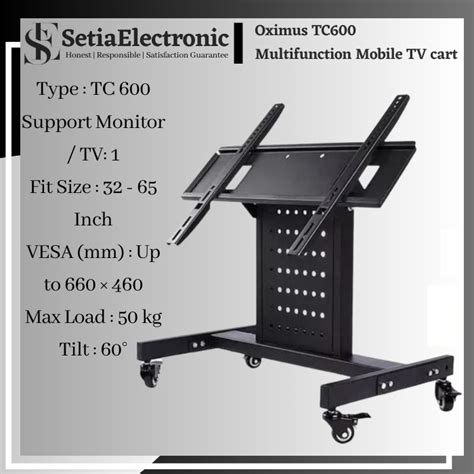 Jual Bracket Standing Tv Display Inch Stand Roda