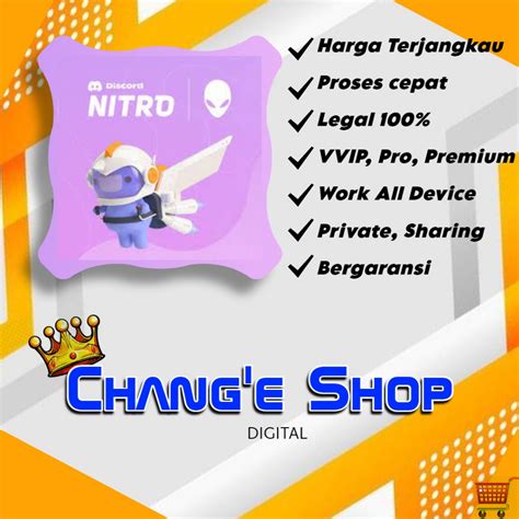 Jual Discord Nitro Boost 12 Bulan Full Garansi Fast Respon Langsung