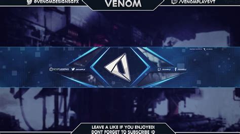 Blue YouTube Banner Template