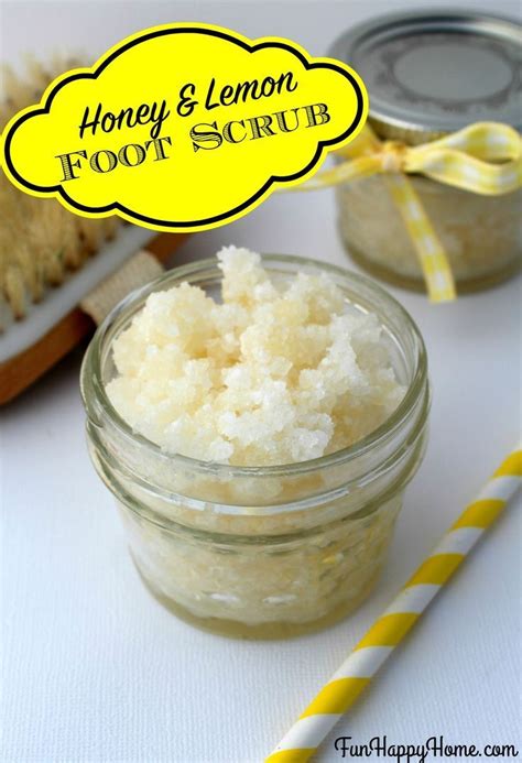 Diy Epsom Salt Scrub With Honey And Lemon Homemade Foot Scrub Foot