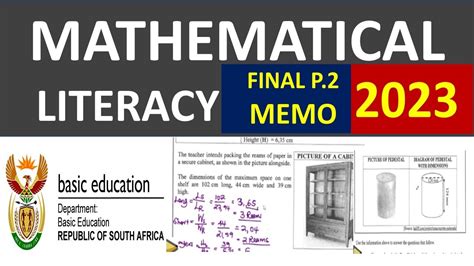 2023 Final Paper 2 Mathematical Literacy Paper 2 Thundereduc Youtube