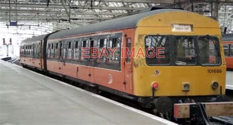 Photo Class 101 Dmu 101689 Glasgow Central 220996 Strathclyde Pte Orange And £1 65 Picclick Uk