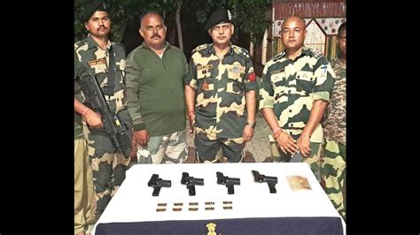 4 Pistols 50 Bullets Seized Near Border In Tarn Taran Hindustan Times