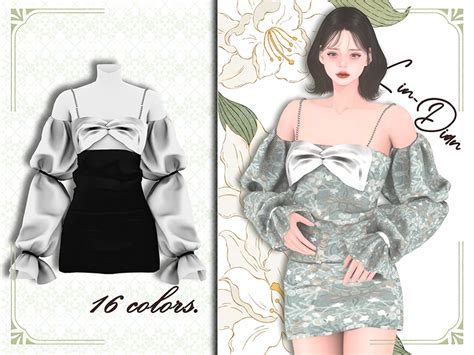 The Sims Resource Pearl Strappy Dress