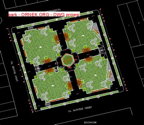 Park Dwg Projesi Autocad Projeler