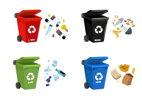 Premium Vector Trash Can Out Wheeled Bin Icon Throw Garbage Waste