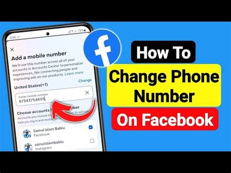 How To Change Phone Number On Facebook Facebook Number Change