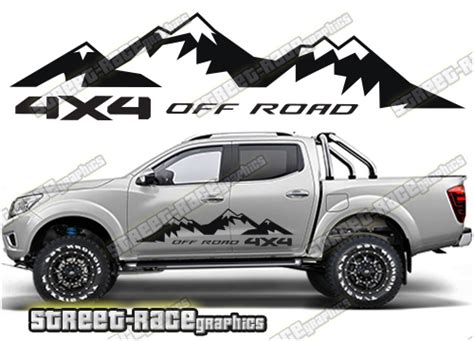 Nissan Navara Frontier Mountain Adventure 4x4 Off Road Stickers