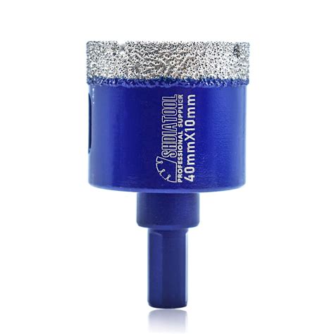 SHDIATOOL Forets Diamant 40mm Scie Cloche à Tige Triangulaire pour