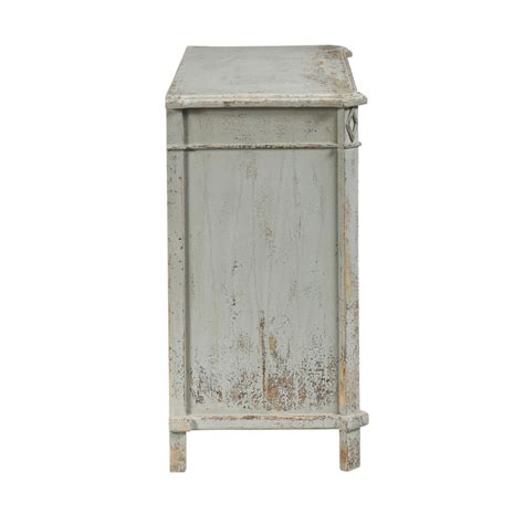 Antique French Gray Linen Chest French Antiques French Grey