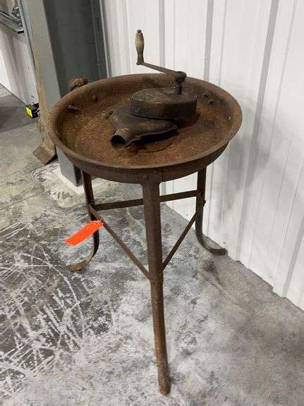 Antique Blacksmith Forge Wblower Schneider Auctioneers Llc