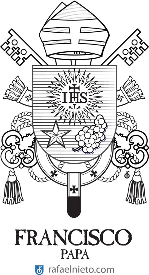 Coat Of Arms Pope Francisco Lagaan Poster 600x1024 Png Download