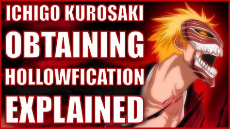 Ichigo Learn Hollowfication Bleach Explained Youtube