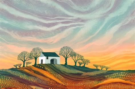 Rebecca Vincent Artist Tree Line Monotypes Or Monoprints Landscape Art