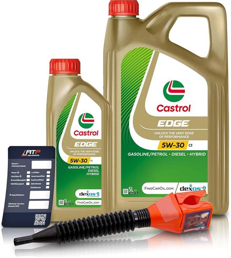 1 L 5 L 6 LITER CASTROL Edge Fluid Titanium 5W 30 C3 Motoröl inkl