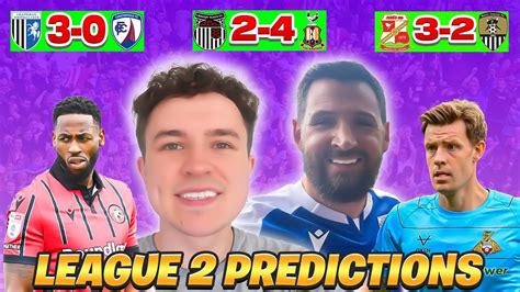 League Two Score Predictions Game Week 4 Vs Gillsinthebloodgitbtv460