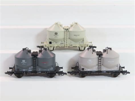 Roco H0 44035 Freight Wagon Set 3x Silo Trucks Type Catawiki