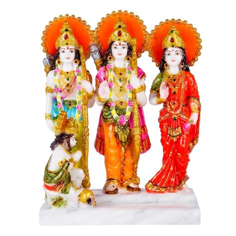 Buy Marble Dust Dust Lord Ram Darbar Idol God Ram Laxman Sita Hanuman