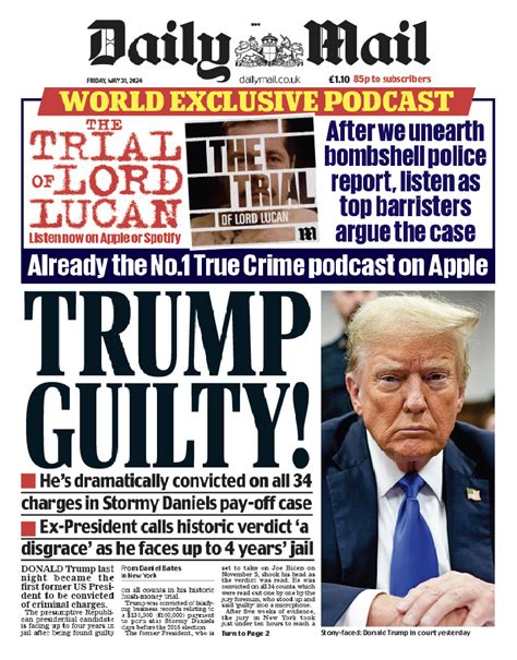 Trump Verdict Heres How Newspapers Across The World Covered The Historic Hush Money Trial