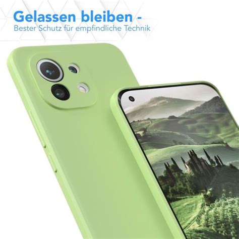 Case Xiaomi Mi 11 Lite Cover Liquid Silicone Case Vert Fiche