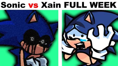 Lost My Mind Sonic Vs Xain Full Song Friday Night Funkin Youtube