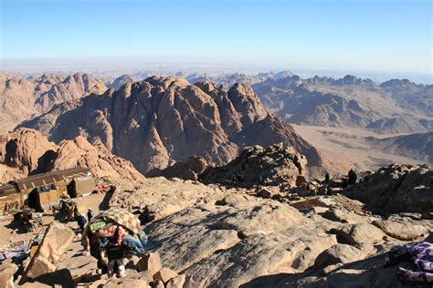 Climbing Mount Horeb Far View Of Sinai From The Top Of Mt Hadrian