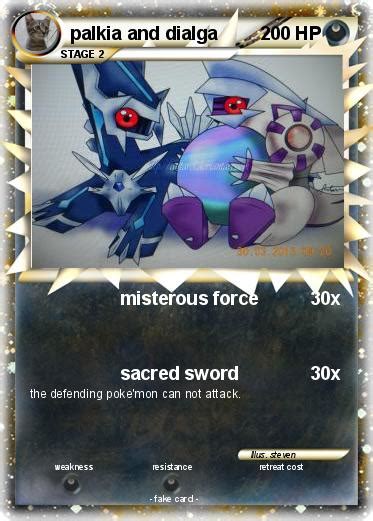 Pokémon palkia and dialga 75 75 - misterous force - My Pokemon Card