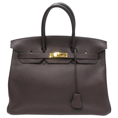 Hermès HERMES BIRKIN 35 Braun Leder ref 685541 Joli Closet