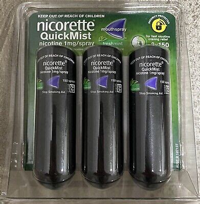 Nicorette Quit Smoking Quickmist Nicotine Mouth Spray Freshmint X