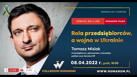 Humanum Talks Z Prof Tomaszem Misiakiem Pt Rola Przedsi Biorc W A