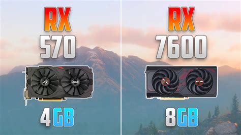 Rx 7600 Vs Rx 570 1080p Youtube