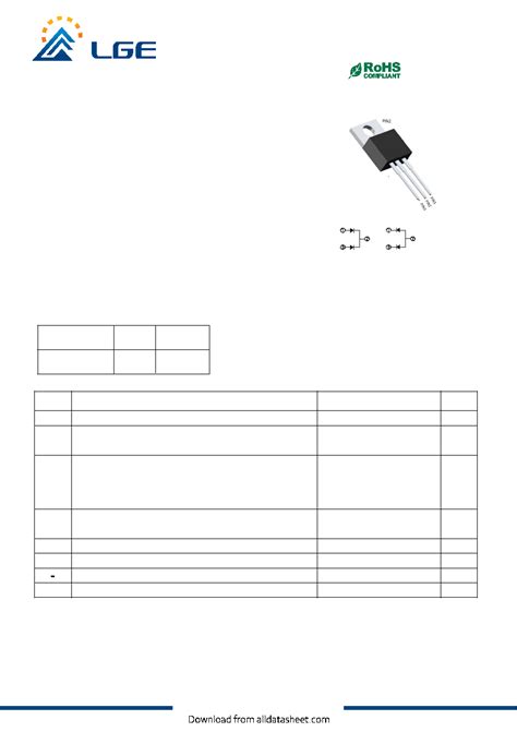 MUR2060CTR Datasheet 1 4 Pages LUGUANG Ultra Fast Recovery Diodes