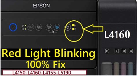 Epson L4160 Printer Red Light Blinking Solution 100 Solved Fixepson